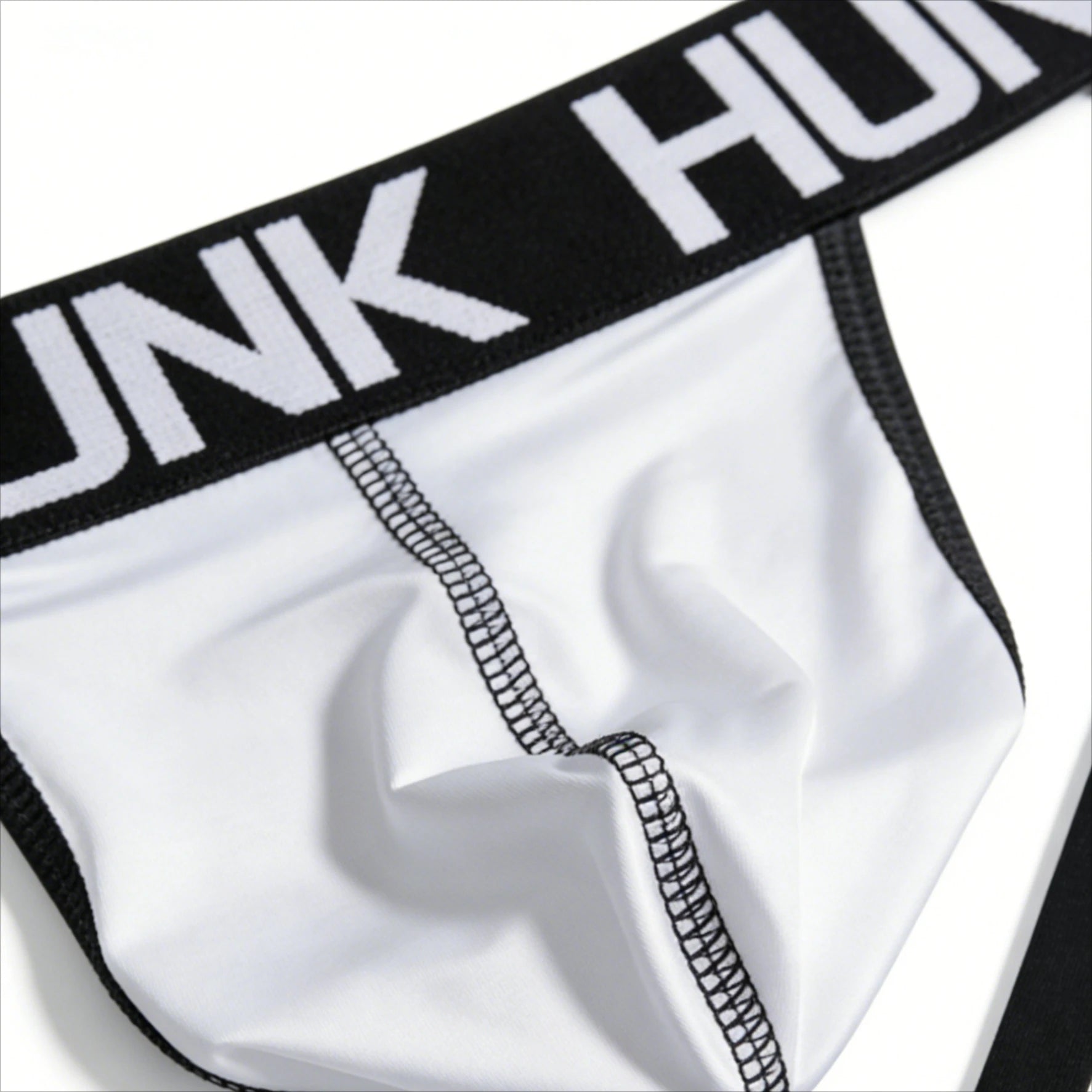 Men's HUNK Athletic Jockstrap Performance Jock Thong Moisture-Wicking Breathable Low-Rise Training Underwear Backless G-String