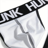 Men's HUNK Athletic Jockstrap Performance Jock Thong Moisture-Wicking Breathable Low-Rise Training Underwear Backless G-String