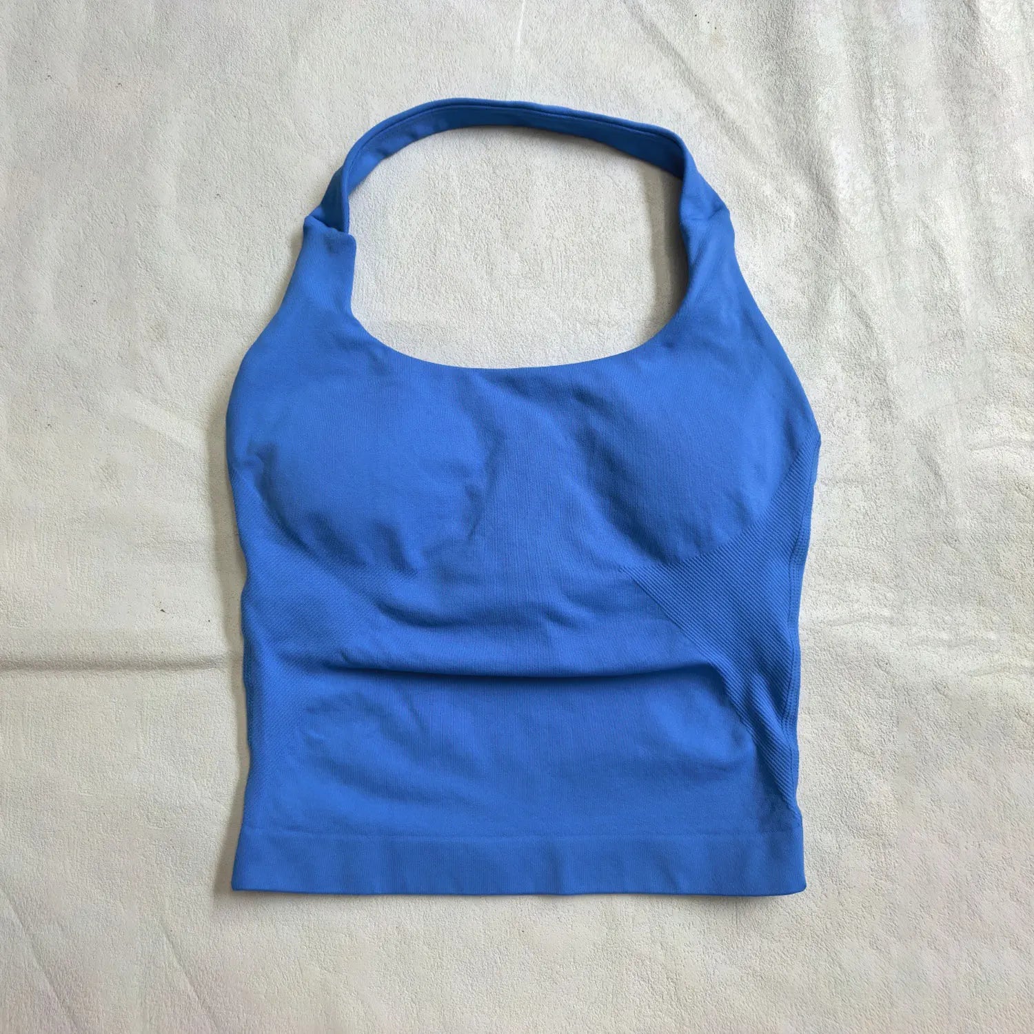 NCLAGEN Gym Halter Top Woman Longline Strappy Tank Padded Yoga Clothing Fitness Workout Running Activewear Pilates Clothes