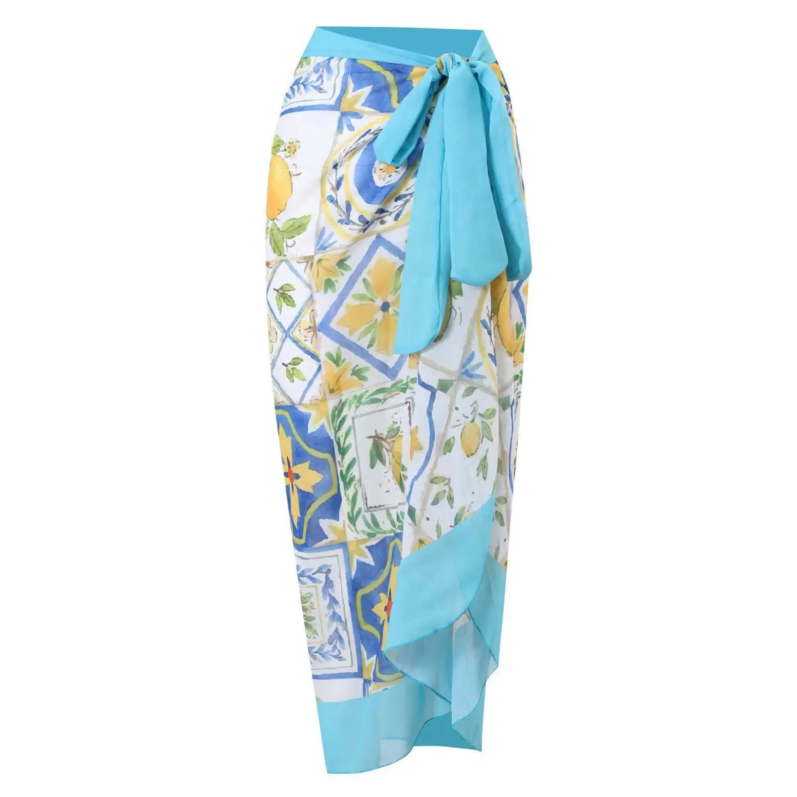 2026 New Sexy Print Retro Swimwear Beach Dress Cover Up Long Skirts Skirt Party Outfits Swimsuit Beachwear