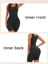 POKARLA Sexy Bodysuits Full Coverage Shapewear Thigh Slim Body Suit Wide Shoulder Body Shaper Jumpsuit Seamless Shapers Slimmer