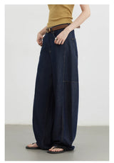 CHIC VEN Women's Jeans Loose Casual New High Waist Split Female Wide Leg Denim Pants  Spring Autumn 2025