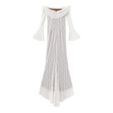 Suninheart White Evening Dresses for Events Red Long Sleeve Lace Elegant Party Dresses 2025 Women Luxury Wedding Prom Dress Gown