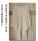 Four Seasons Can Wear Korean Style Floral Women's Pajamas Tops and Pants Summer Student Sleepwear Homewear Girl Sweet Nightwear