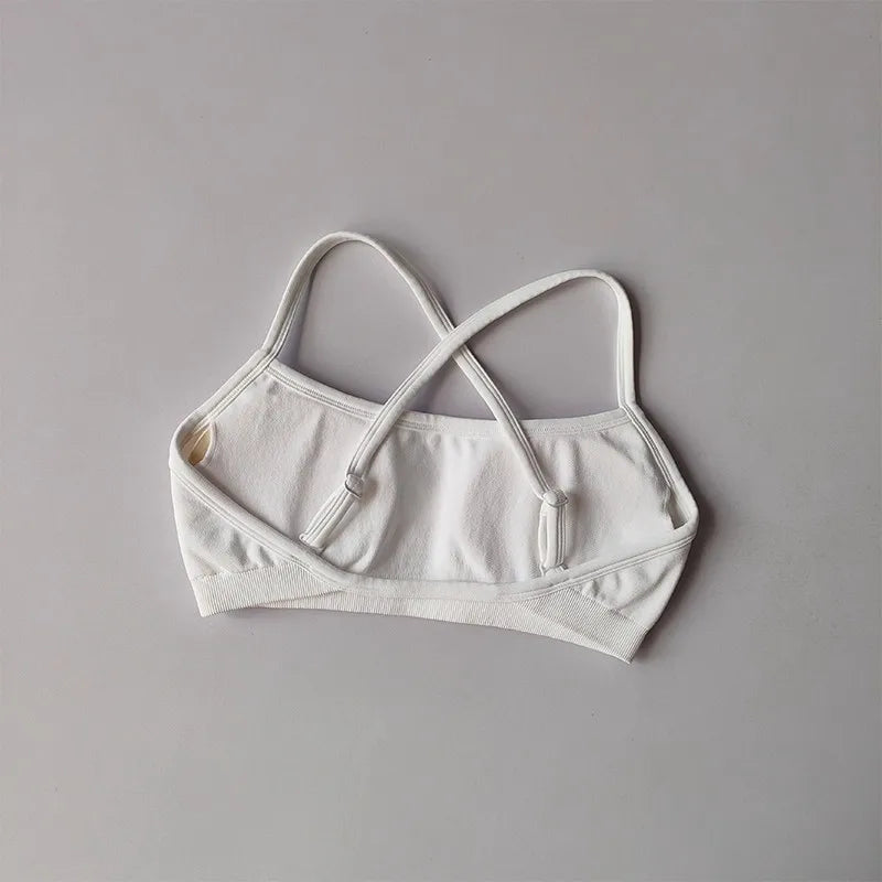 Seamless Women's Yoga Sports Bra Racer Back Nylon Breathable Running Gym Top Underwire Sexy Underwear Fitness Gym Bra Top