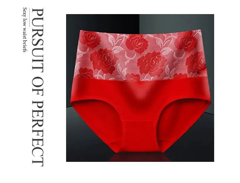 3Pcs/Lot Women's Underwear Plus Size Cotton Panties High Waist Briefs Sexy Lingerie Female Pantys M-5XL Seamless Underpant Girls