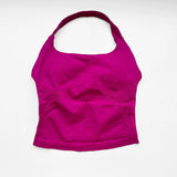 NCLAGEN Gym Halter Top Woman Longline Strappy Tank Padded Yoga Clothing Fitness Workout Running Activewear Pilates Clothes