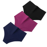 BZEL 3PCS/Set High Waist Women's Panties Fashion Lingerie Seamless Underwear Breathable Briefs Large Size Sports Cozy Underpants
