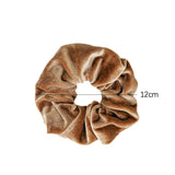 1-4PCS Women Hair Scrunchies Vintage Velvet Solid Color Hair Loop For Women Ponytail Holder Rubber Bands Hair Accessories