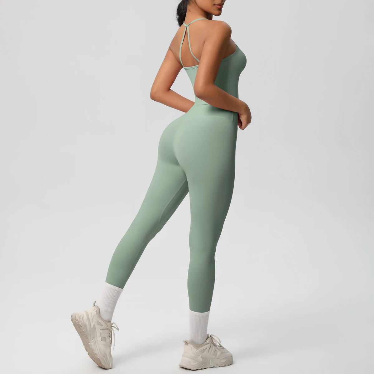 Halter Yoga Top Set Fitness Gym Suit Training Sleeveless Sport Gym Tops Crossover Back Sports Underwear  Tummy Control Slimming