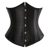 Underbust Corset Waist Slimming Corset Bustiers Body Shaper for Women Steampunk Lace-up Corset Belt Waist Trainer