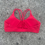 Solid Color Cross Fitness Bra Soft High Strength Women Tight Sport Top Comprehensive Training Gym Yoga Underwear With Chest Pad