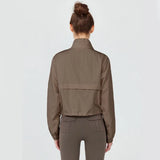 1PC Women's Long-Sleeve Fitted Athletic Jacket for Spring & Fall - Ideal for Running, Gym Workouts & Yoga