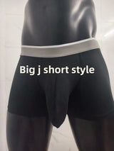Men Modal Boxer Briefs Big Pouch Underwear Extra Large Bulge Enhancing Breathable Cooling Lightweight Mens Boxers Shorts Panties