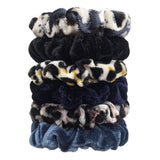 24/50/6pcs Scrunchies Women Velvet accessoires for boutique Cute Leopard High Quality Elastic Headwear Ponytail Hair Tie