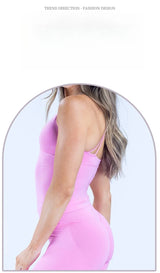 Women Seamless Cross Sports Vest Gym Yoga Tops with Padded  Sexy Backless Workout Fitness Camisole Running Sports Tops Summer