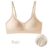 Women's bra, seamless underwear, large breasts, small breasts, gathering, thin semi-fixed cup, beautiful back bra, sexy