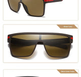 Fashion Polarized Sunglasses For Men Square Oversized Anti Glare Driver Mirror Sun Glasses Women UV400 Goggles Male