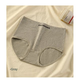 3PCS/set Color Panties Cotton Women Comfortable High-waist Underwear Soft Lingerie Breathable Female Panty Fitness Sports Briefs