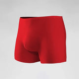 Men's 3D Molded Ice Silk Seamless Boxer Briefs, Extended Thin Sports Underwear for Summer