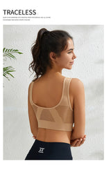 Beautiful Back Sports Bra Shockproof Running Fitness Anti-sagging Upper Collection Soft Support High-strength Women's Yoga Vest