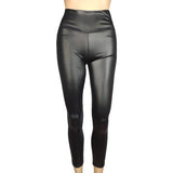 High-Waist Faux Leather Pants Yoga Casual Trousers High Elasticity Four-Season Wearable Long Pants Base Layer Pants