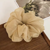 Large Mesh Hair Rope for Women Simple and Fashiona  Does Not Hurt The Hair Hair Rope Cute Girl High Ponytail Scrunchie