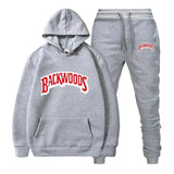 Winter Hoodie Sets Men Fashion Fleece Red Hoodies Black Brand Pants Casual Jogger Suit Tracksuit Sweatshirt Woman Pullover