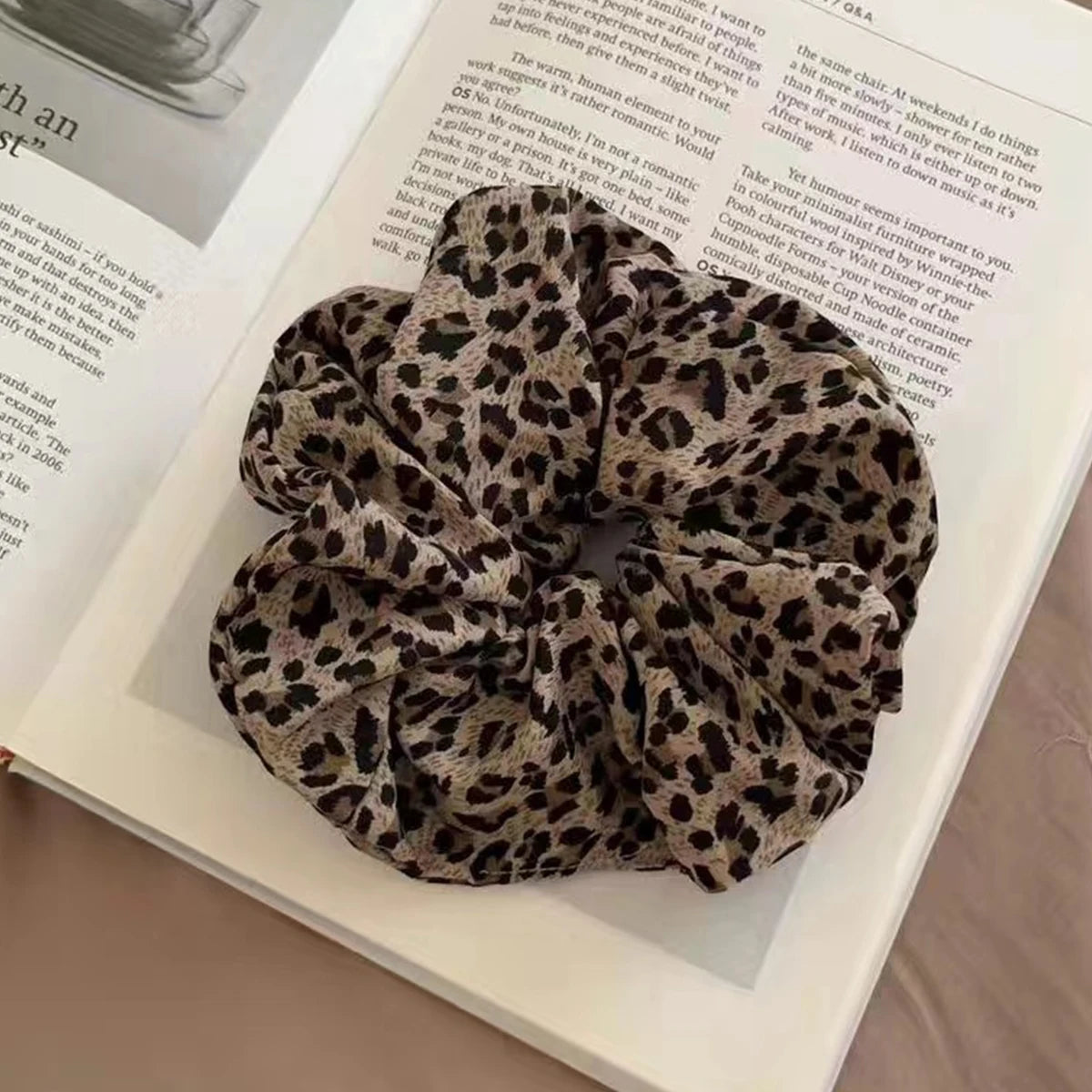 1PC Headband Printed scrunchie Headband High Elasticity Elastic headband ponytail holder elegant female hair accessories