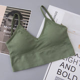 Women's Bra Tube Top Crop Top Female Seamless Back Outdoor Sports Underwear Bra For Women Cotton Female Bra Tops Brassiere
