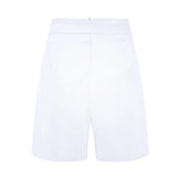 Y2K Solid Button Front Shorts Tie Waist Beach Summer High Waist Shorts Women's Clothing
