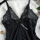 A Set Of Woman Underwear Nightgown Thong Sets Plus Size Suspender Lace Lingerie Sexy Accessories Erotic Bra Nightdress lencería