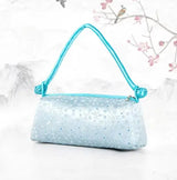 Fashion Shoulder Bag Women Handbag Luxury Embroidered Silk Bag Female Purse Small Cute Cosplay Cheongsam Flower Satin Tote Bag