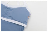 Women's Clothes 2 Pieces Workout Tracksuit Yoga Set Sportswear Gym Clothing High Waist Bell-bottoms Sexy Fitness Bta Sports Suit