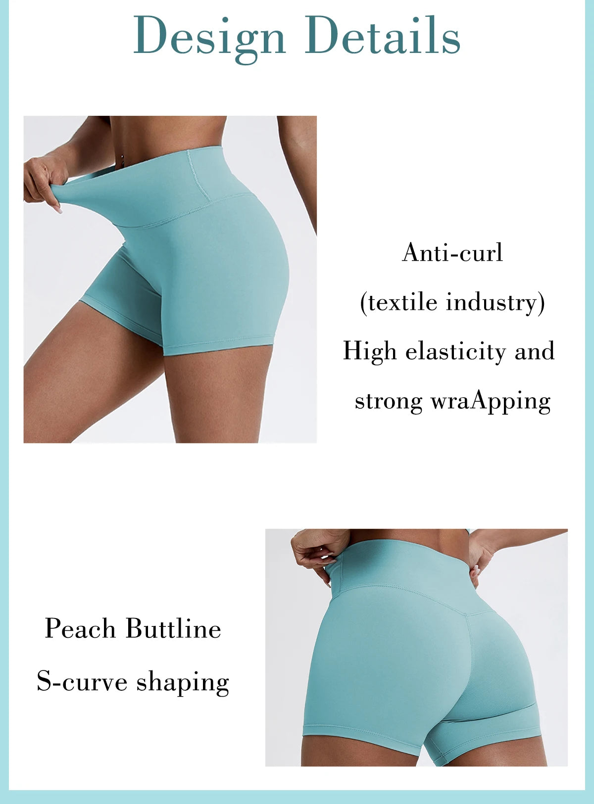 Hearuisavy Summer Running Sports Shorts Women Buttock Lift Leggings Women Cycling Slim Fit Workout Shorts High Waist Yoga Shorts