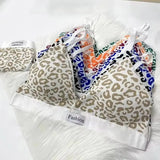 1/3/8Pcs Seamless Bra Set Low Waist Panties Leopard Bralette Sexy Lingerie Set Vneck Sport Brassiere Female Cotton Underwear Set