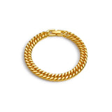 Stainless Steel Braided Double Row Front and Rear Fish Scale Alloy Magnetic Buckle Bracelet with Keel Jewelry New Model