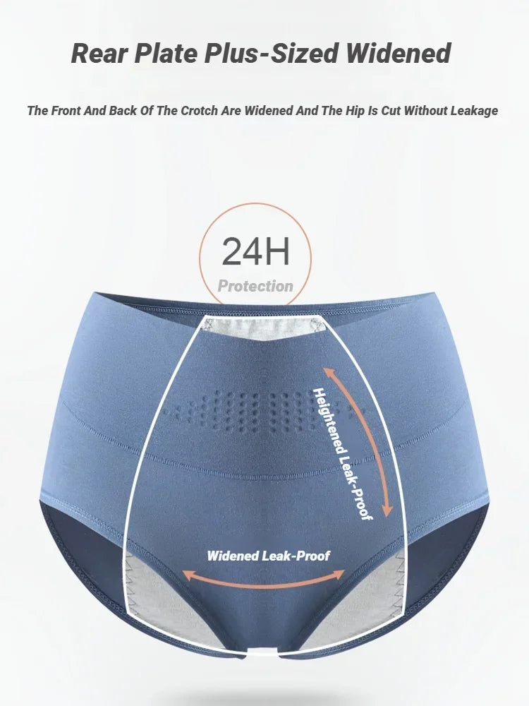 Menstrual Panties For Women Comfortable Physiological Underwear Absorbency Leak Proof Briefs Cotton Lingerie Period Underpants