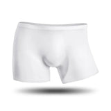 Men's 3D ice silk inner pants with seamless and ultra-thin design for the crotch, flat-leg style, breathable summer shorts
