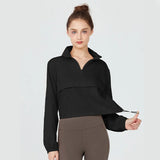 1PC Women's Long-Sleeve Fitted Athletic Jacket for Spring & Fall - Ideal for Running, Gym Workouts & Yoga