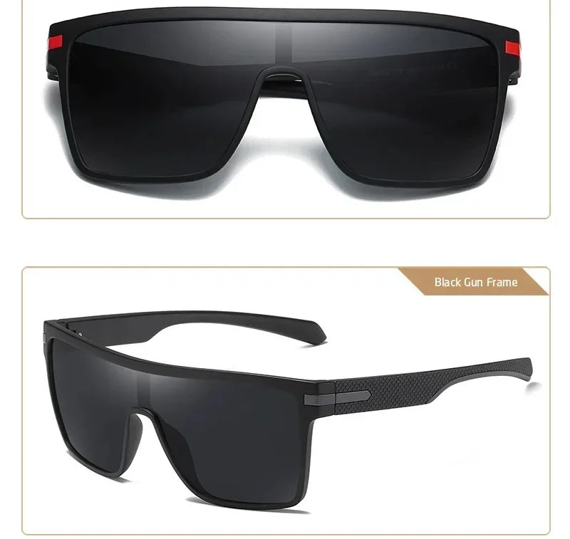 Fashion Polarized Sunglasses For Men Square Oversized Anti Glare Driver Mirror Sun Glasses Women UV400 Goggles Male