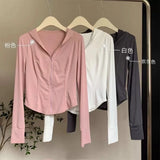 NEW Summer Women's Stand Collar Yoga Sun Protection Jacket, Anti-UV Slim Lightweight Sun Shirt for Outdoor Sports & Daily Wear