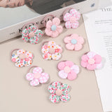 10Pcs/Set New Baby Girl Cute Colorful Flower Hair Bands Ponytail Holder Chilren Soft Scrunchies Rubber Kids Hair Accessories