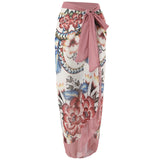 2026 New Sexy Print Retro Swimwear Beach Dress Cover Up Long Skirts Skirt Party Outfits Swimsuit Beachwear