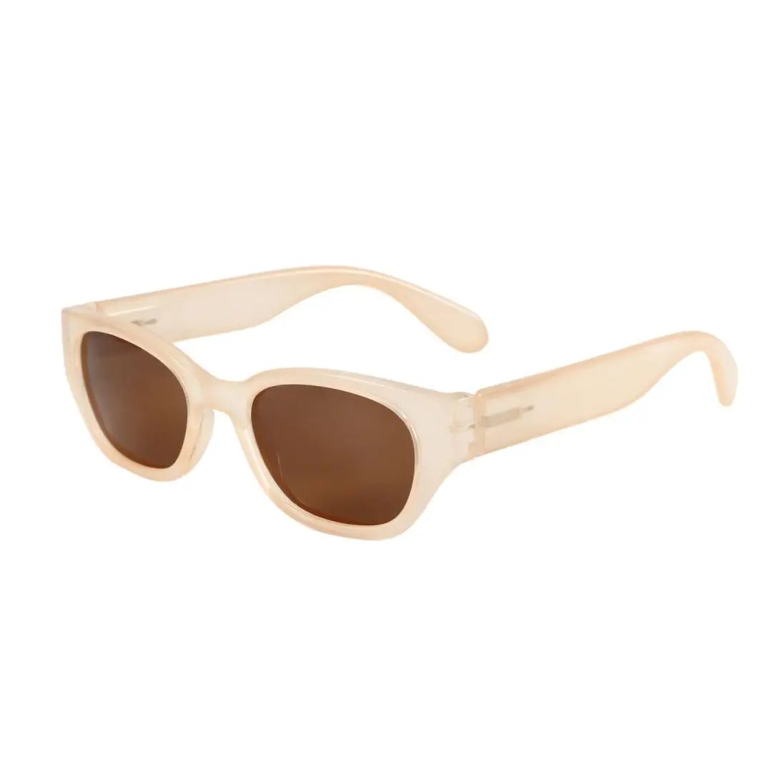 ZENOTTIC Cat Eye Narrow Retro Sunglasses for Women Polarized UV400 Sun Glasses for Small Face Trendy Shades