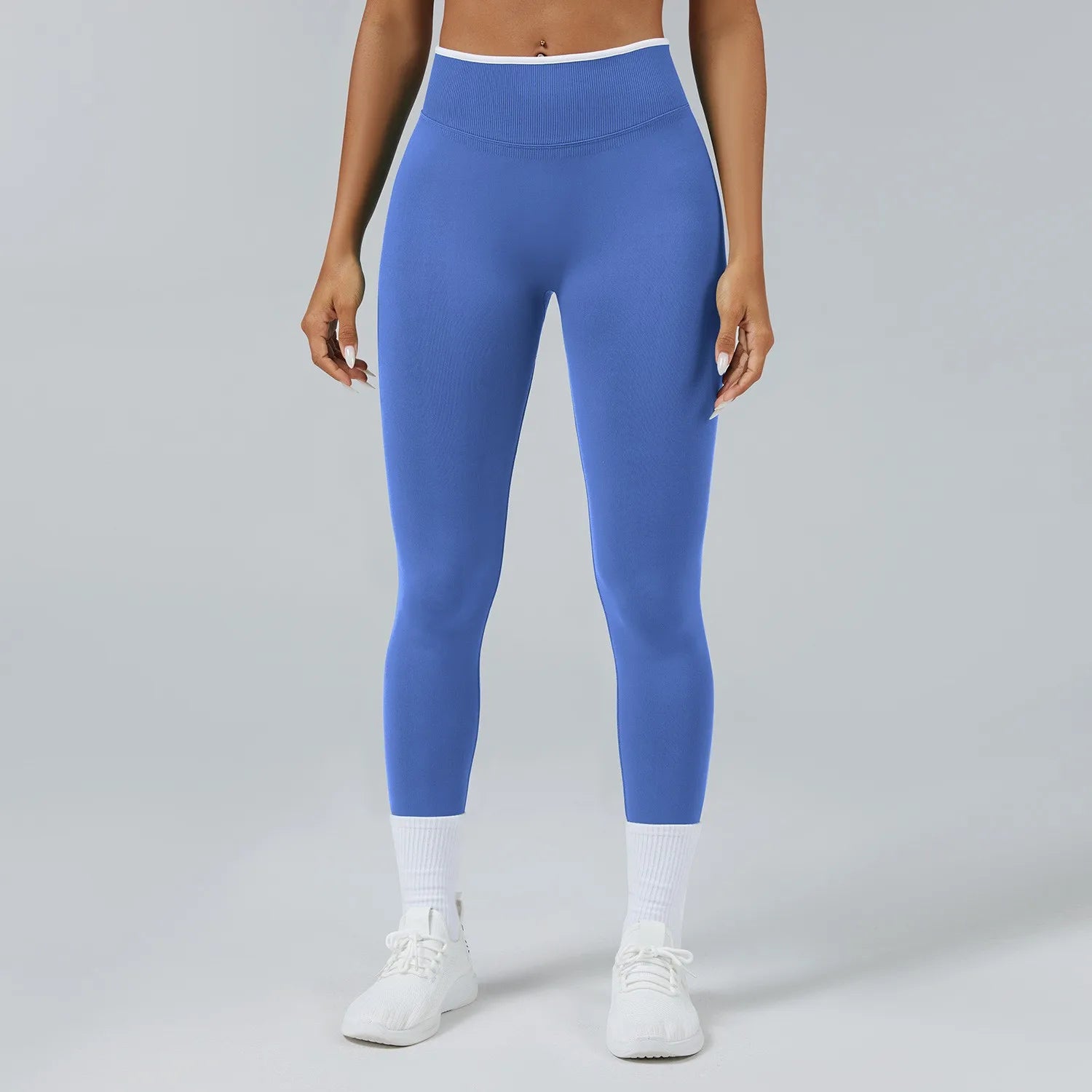 Women's Middle Waist Seamless Yoga Leggings Push-Up Sport Fitness Running Pants Hip Lift High Elastic Gym Leggings Sport Legging