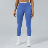 Women's Middle Waist Seamless Yoga Leggings Push-Up Sport Fitness Running Pants Hip Lift High Elastic Gym Leggings Sport Legging