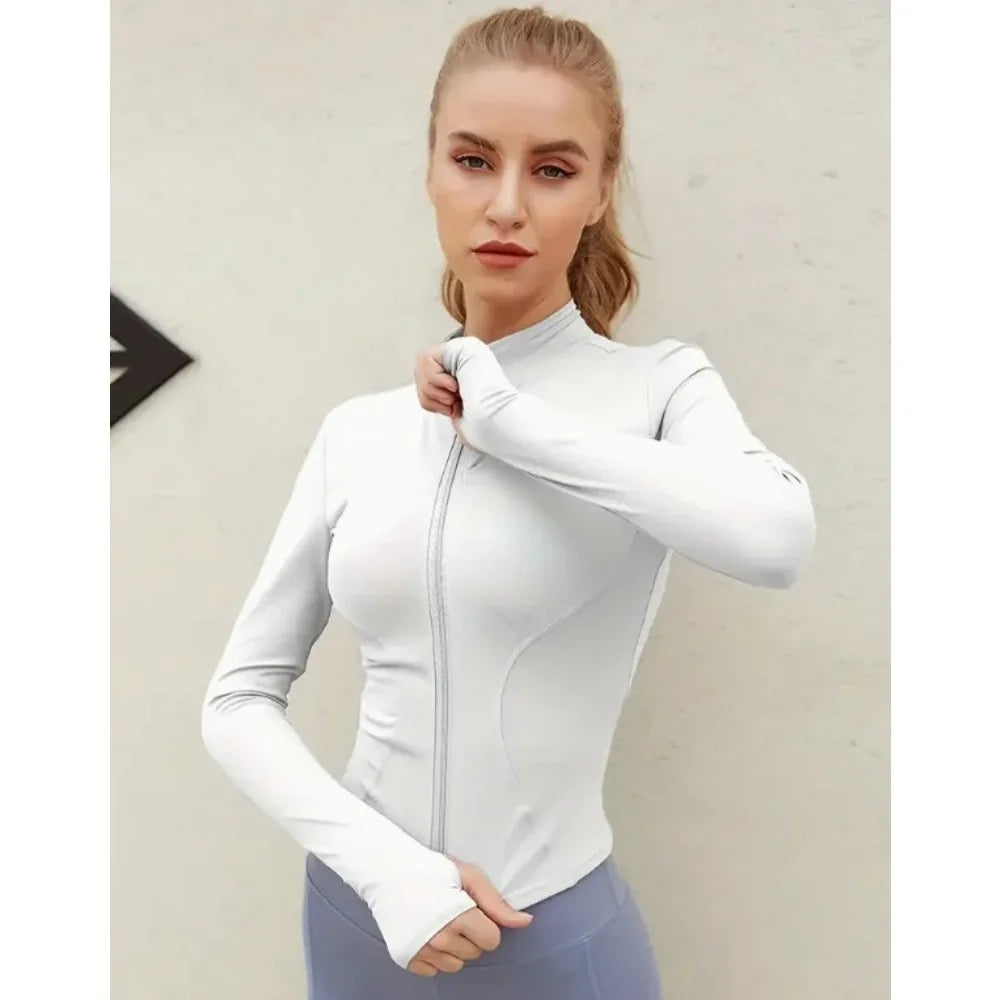 NEW Summer Women's Stand Collar Yoga Sun Protection Jacket, Anti-UV Slim Lightweight Sun Shirt for Outdoor Sports & Daily Wear