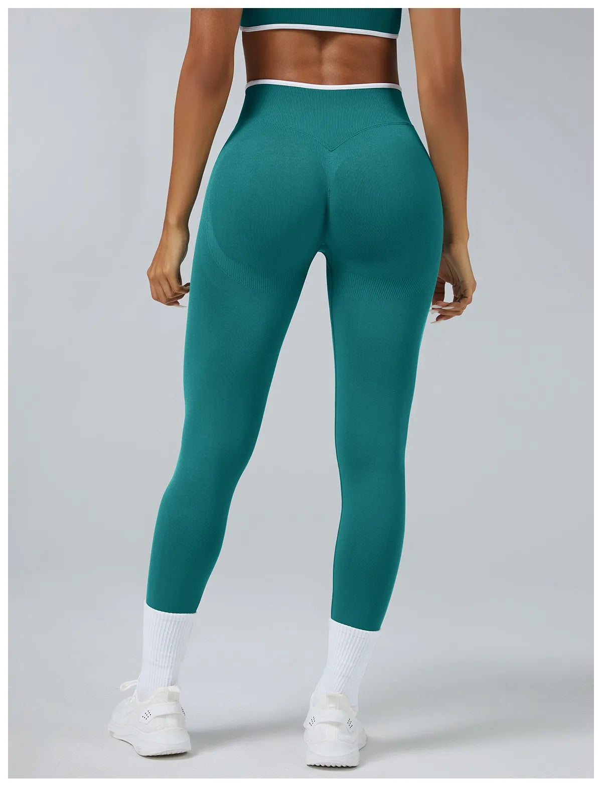 Women's Middle Waist Seamless Yoga Leggings Push-Up Sport Fitness Running Pants Hip Lift High Elastic Gym Leggings Sport Legging