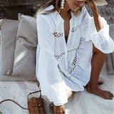 New Cover-ups 2023 Sexy V-neck Summer Beach Dress Tunic Women Casual Beachwear Swimsuit Cover Up Sarong Plage N771